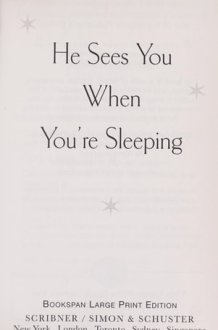 He Sees You when You're Sleeping cover image