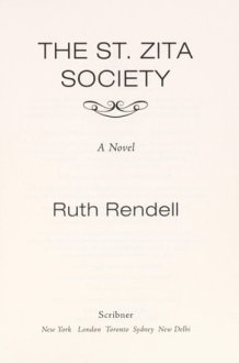 The St. Zita Society A Novel cover image