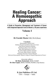 Healing Cancer: A Homoeopathic Approach Vol-I& Ii cover image