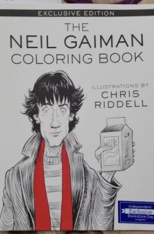Neil Gaiman Coloring Book cover image