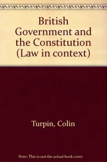 British Government and the Constitution Text, Cases and Materials cover image