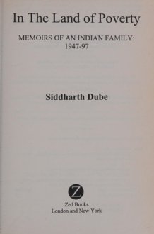 In the Land of Poverty: Memoirs of an Indian Family, 1947-97 cover image