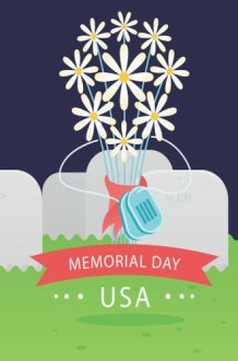 Memorial Day: a lined notebook celebrationg the Memorial day in USA , 6*9 inches and 120 pages cover image