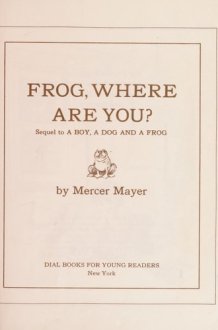 Frog, Where Are You? cover image