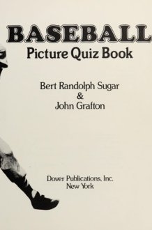 Baseball Picture Quiz Book cover image