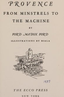 Provence, from minstrels to the machine (Neglected books of the 20th century) cover image