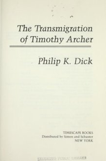 The Transmigration of Timothy Archer cover image