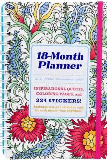 18-Month Coloring Planner: July 2026-December 2027 cover image