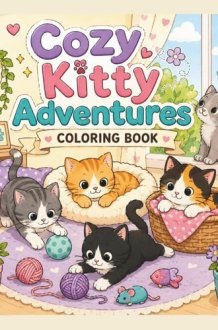 Cozy Kitty Adventures Coloring Book cover image
