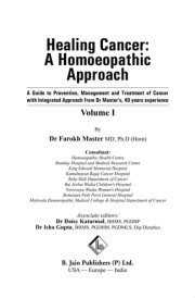 Healing Cancer: A Homoeopathic Approach Vol-I& Ii