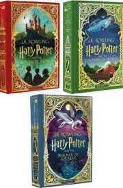 Harry Potter Minalima Illustrated Editions Set (3 Books)