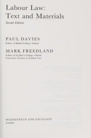 Labour Law Text and Materials