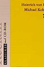 Reclam Klassiker Auf CD-ROM: Michael Kohlhaas