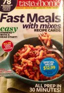 Taste of Home 3 Set: 78 Best Selling Goodies, Fast Meals with Mixes, and Slow Cooker Recipe Cutouts
