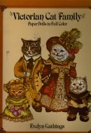 Victorian Cat Family Paper Dolls in Full Color