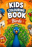 KIDS COLOURING BOOK: BIRDS